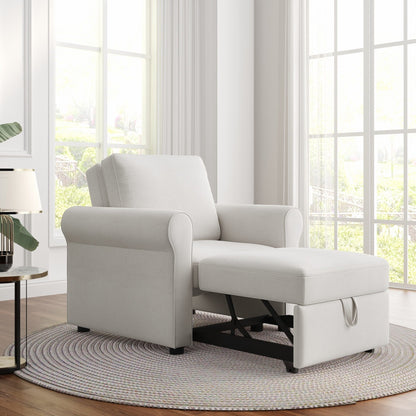 3-in-1 Adjustable Sleeper Sofa Bed, Pull Out Sofa Chair, Convertible Folding Bed for Living Room