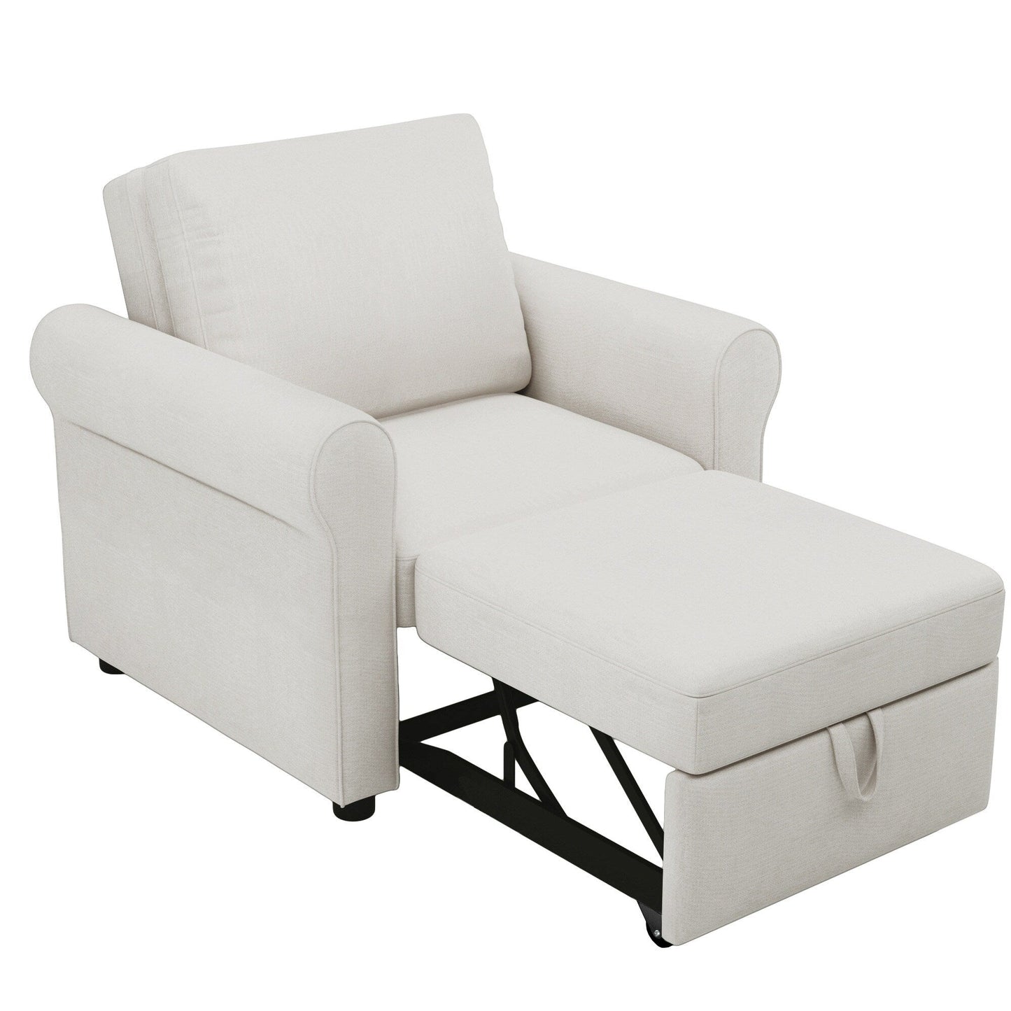 3-in-1 Adjustable Sleeper Sofa Bed, Pull Out Sofa Chair, Convertible Folding Bed for Living Room