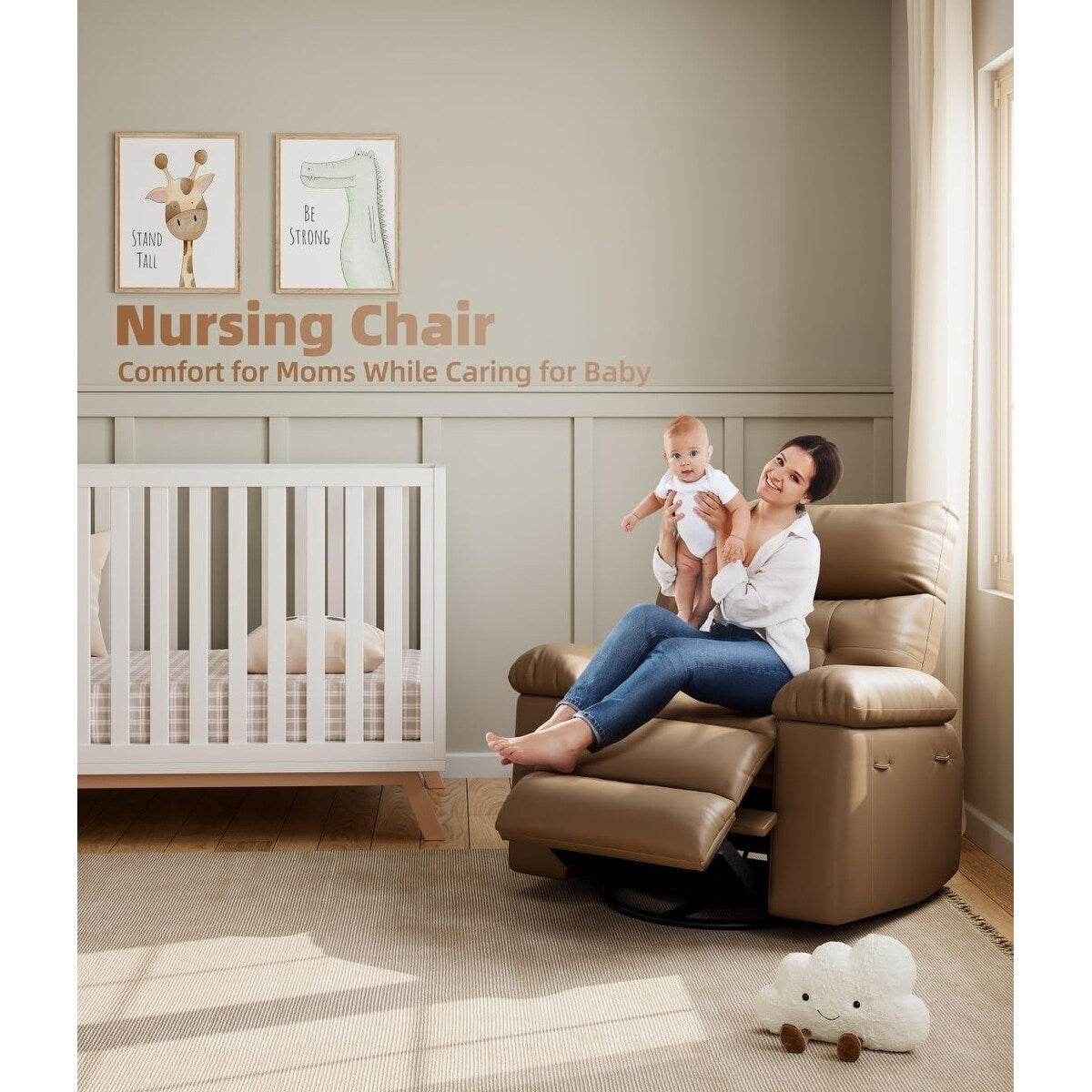 360° Swivel Oversized Recliner Chairs with Heat and Massage - Lazy Recliner Chair