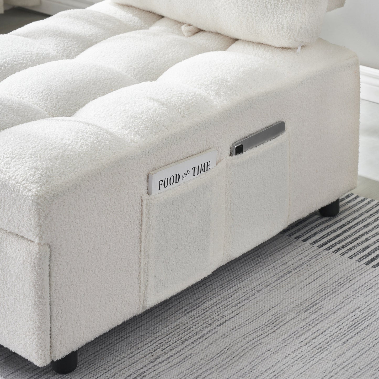 40.2-Inch Convertible Sofa Bed for Living Room or Office Use