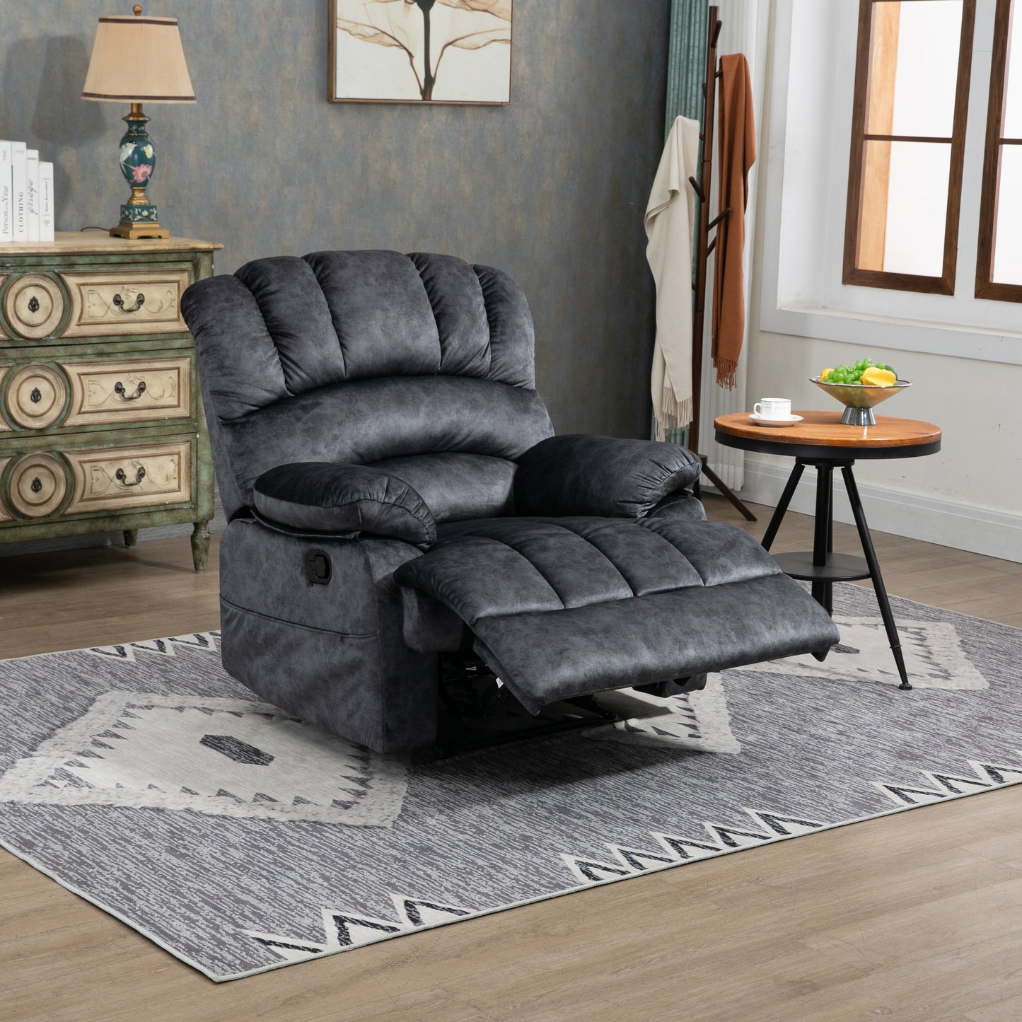 41W Oversized Manual Recliner Chair ,Extra Wide Sofa Recliners