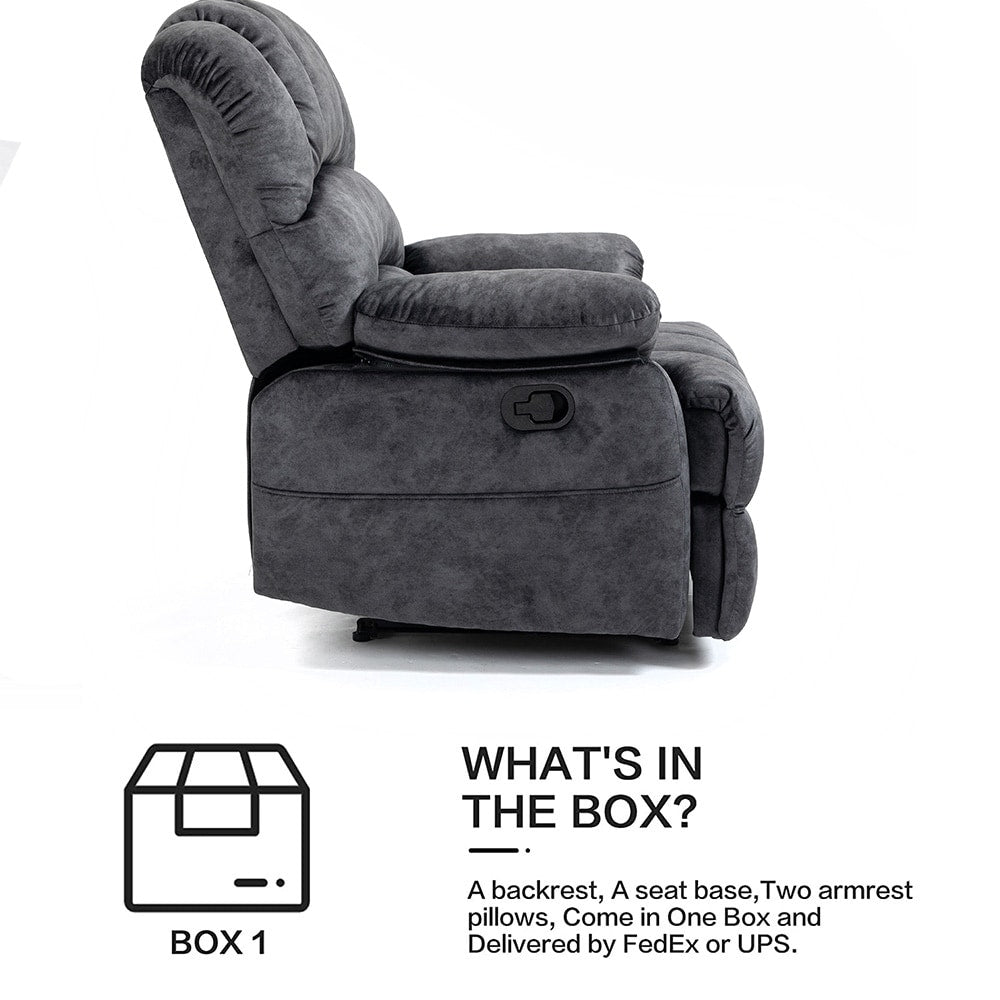 41W Oversized Manual Recliner Chair ,Extra Wide Sofa Recliners