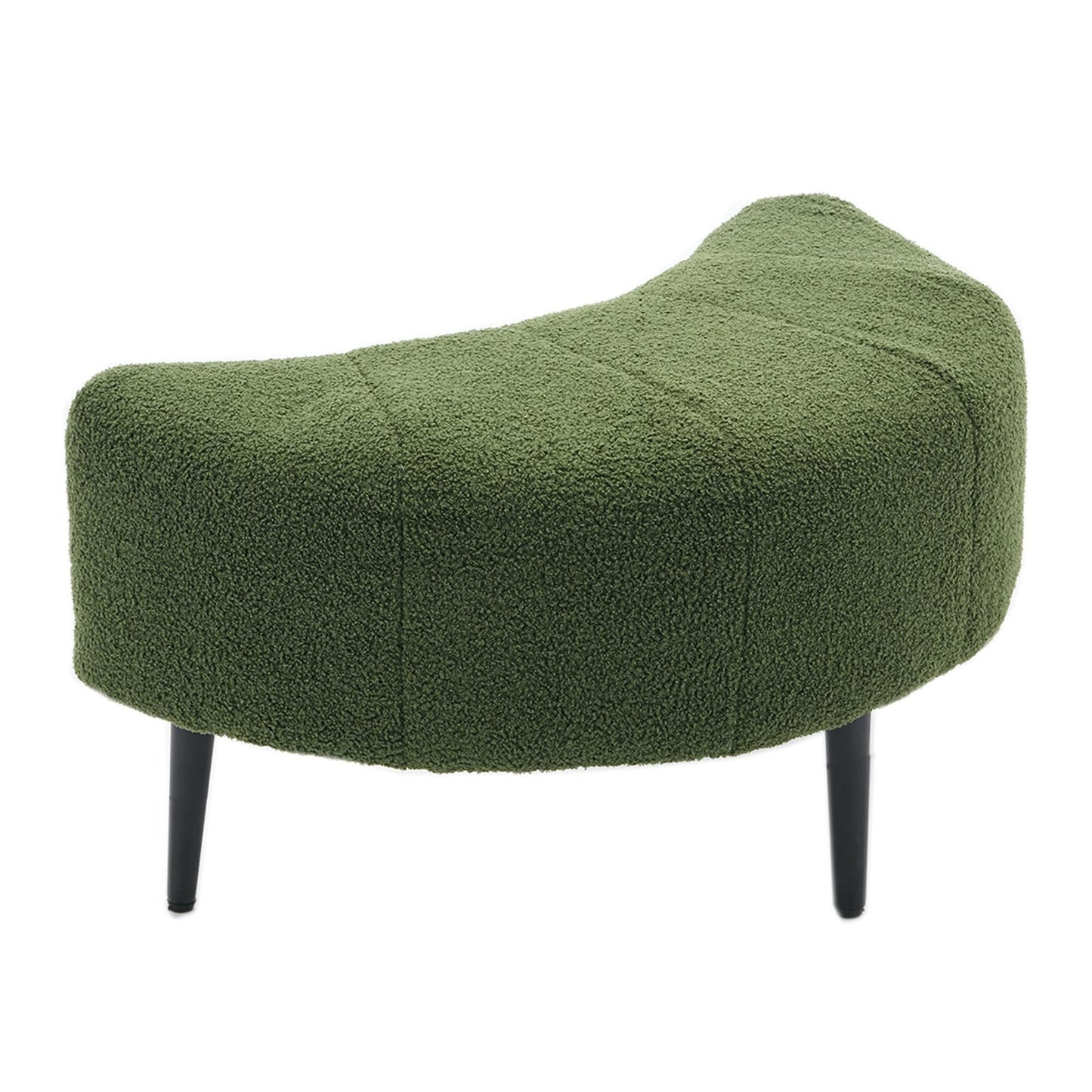 42.5 Single Sofa Chair with Cresent-Shaped Movable Footstool