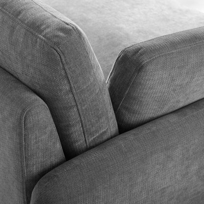 50 Oversized Chenille Lounge Chair - Wide Deep Seat Armchair with Color Block Design & Throw Pillows