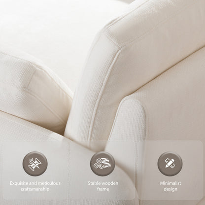 50*43 Oversized Chenille Single Sofa Chair,Wide and Deep Seat Accent Chair,Modern Upholstered Comfy Armchair