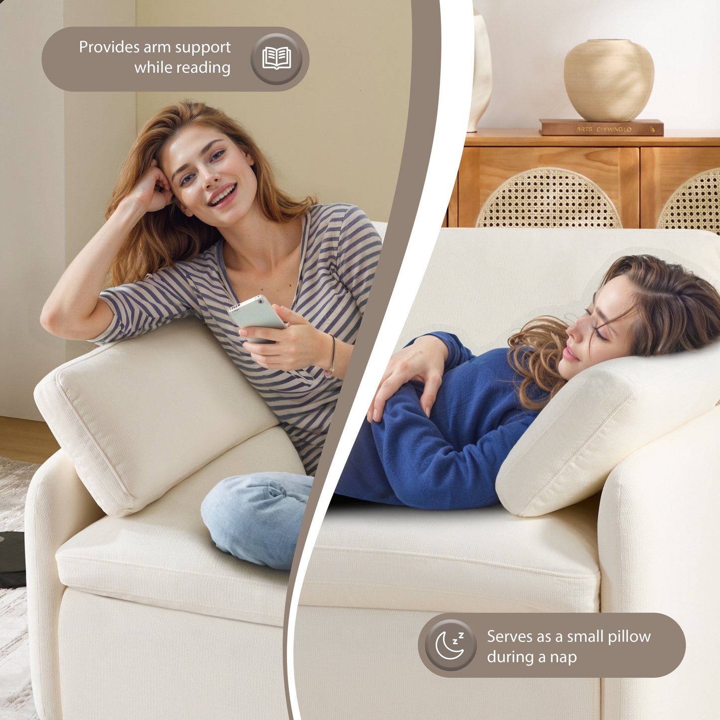 50*43 Oversized Chenille Single Sofa Chair,Wide and Deep Seat Accent Chair,Modern Upholstered Comfy Armchair
