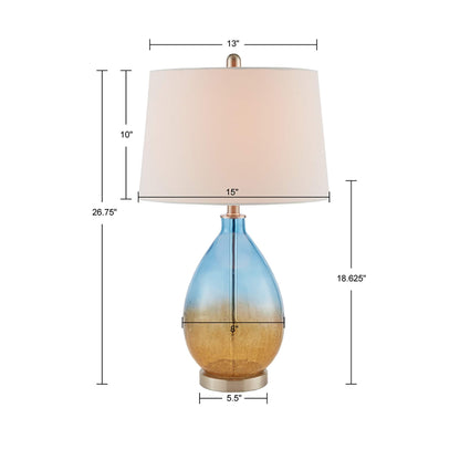 510 Design Cortina Ombre Glass Table Lamp, Set of 2