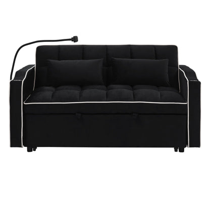 55.51 inch versatile foldable sofa bed in 3 lengths