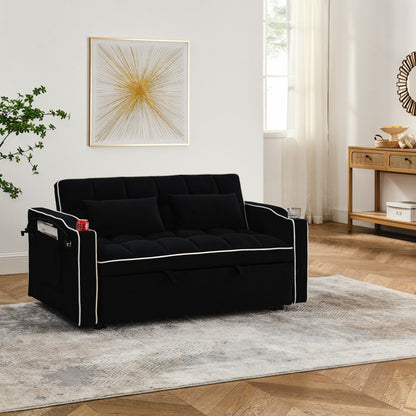 55.51 inch versatile foldable sofa bed in 3 lengths