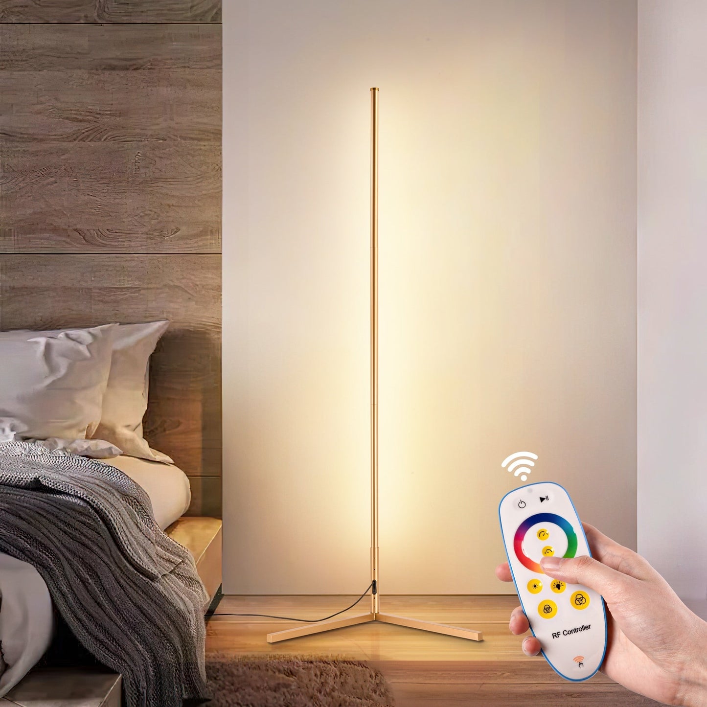 55 RGB Metal Corner Lamp Minimalist LED Floor Lamp