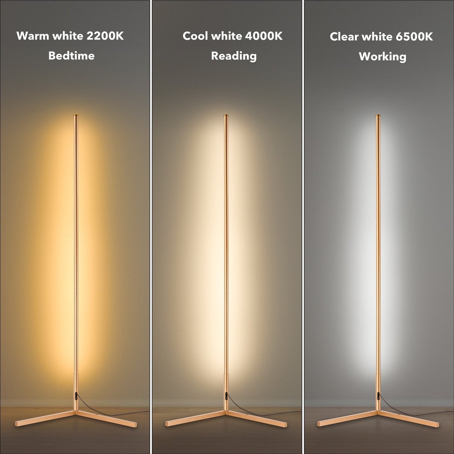 55 RGB Metal Corner Lamp Minimalist LED Floor Lamp