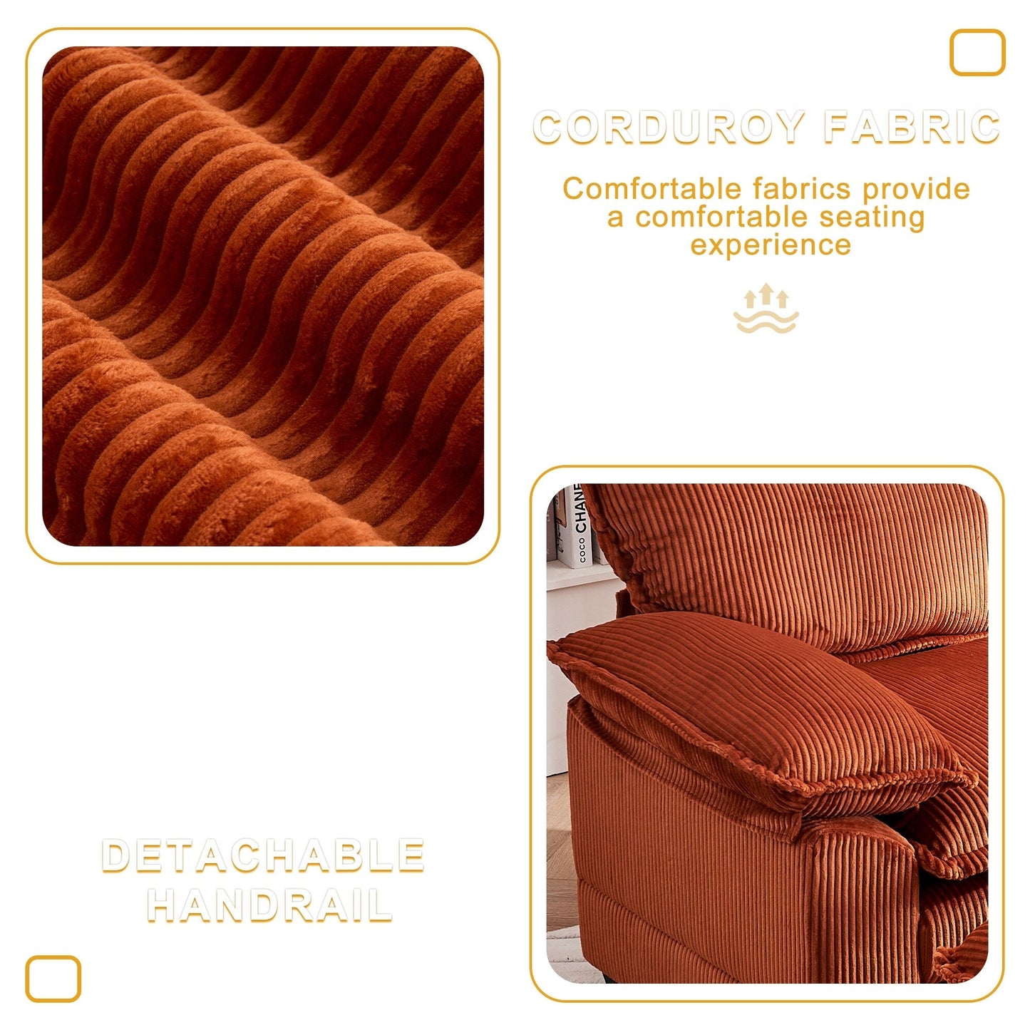56.9 W Oversized Chair with Ottoman, Reading Chair for Bedroom, Lazy Sofa Bed, Modern Over Sized Single Recliner Couch