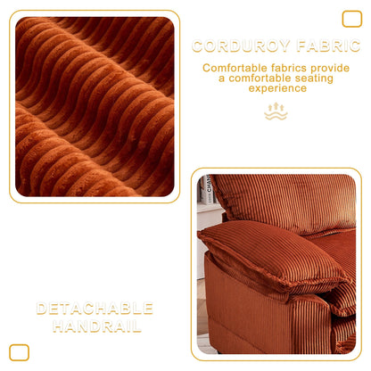 56.9 W Oversized Chair with Ottoman, Reading Chair for Bedroom, Lazy Sofa Bed, Modern Over Sized Single Recliner Couch