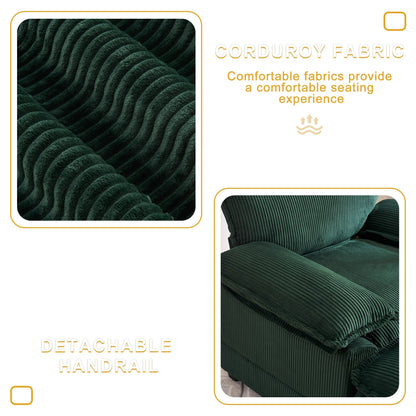 56.9 W Oversized Chair with Ottoman, Reading Chair for Bedroom, Lazy Sofa Bed, Modern Over Sized Single Recliner Couch