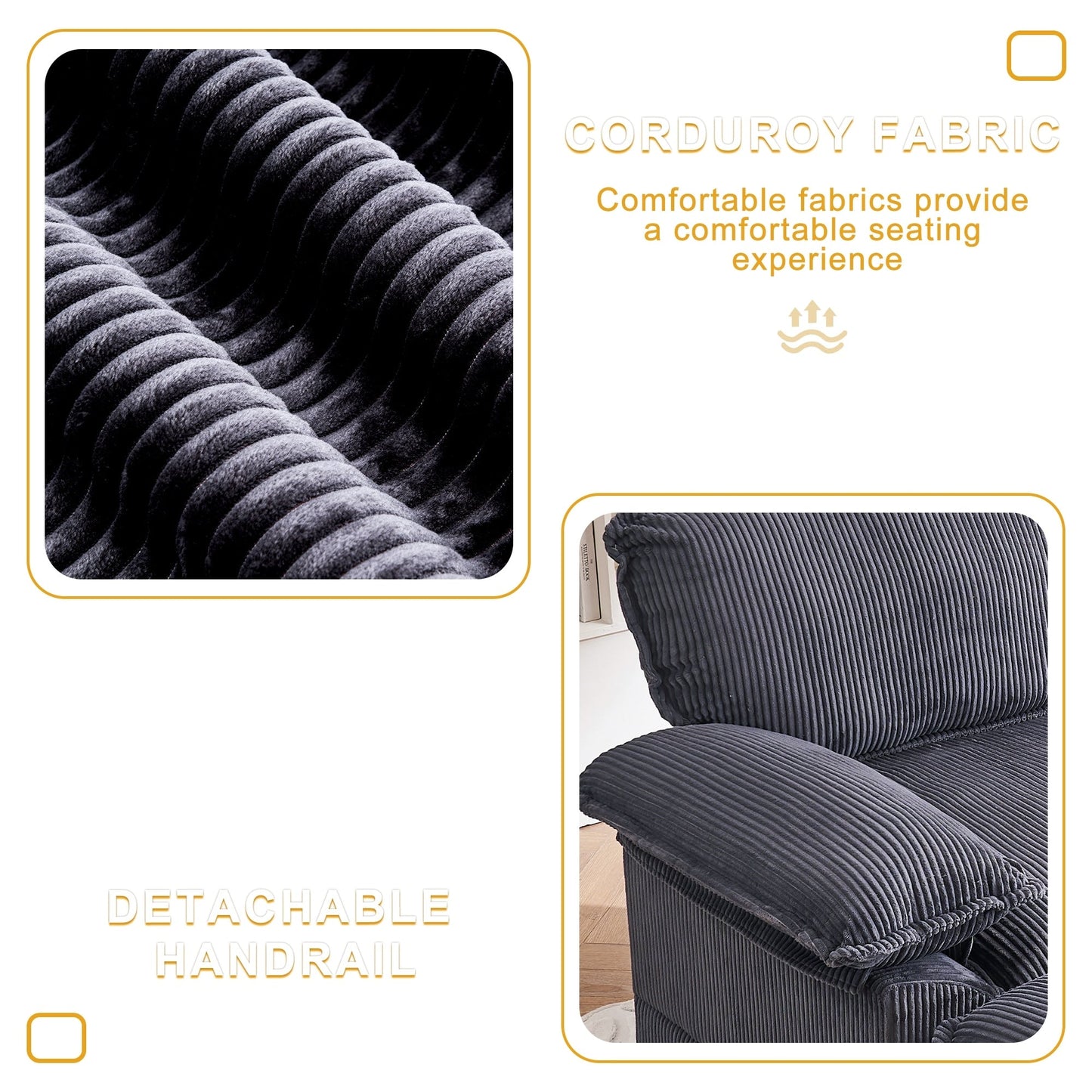 56.9 W Oversized Chair with Ottoman, Reading Chair for Bedroom, Lazy Sofa Bed, Modern Over Sized Single Recliner Couch