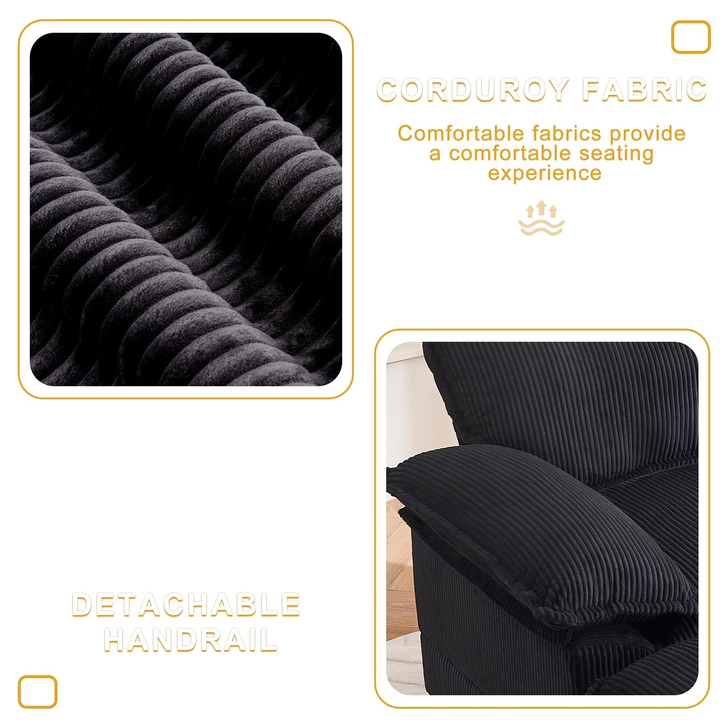 56.9 W Oversized Chair with Ottoman, Reading Chair for Bedroom, Lazy Sofa Bed, Modern Over Sized Single Recliner Couch