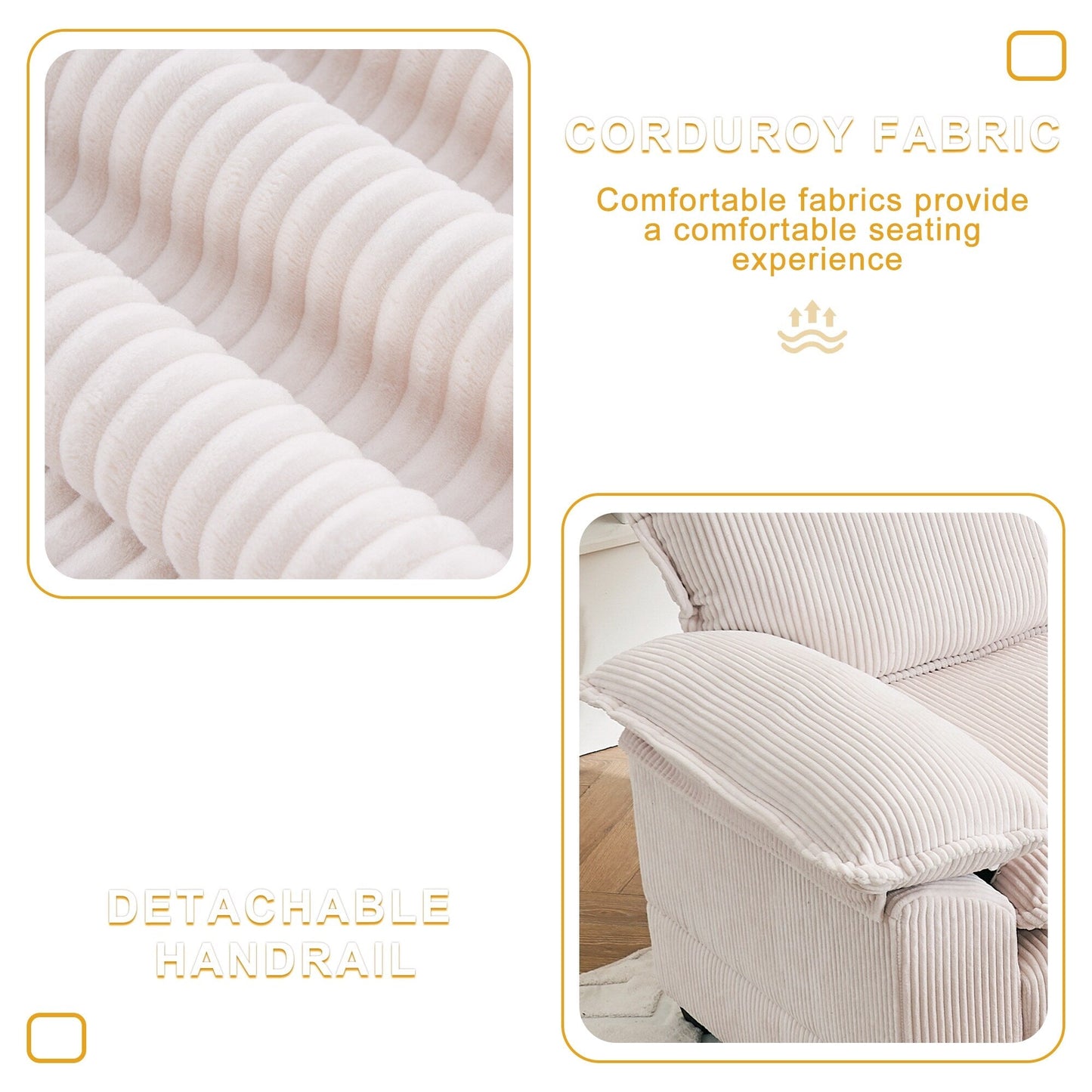 56.9 W Oversized Chair with Ottoman, Reading Chair for Bedroom, Lazy Sofa Bed, Modern Over Sized Single Recliner Couch