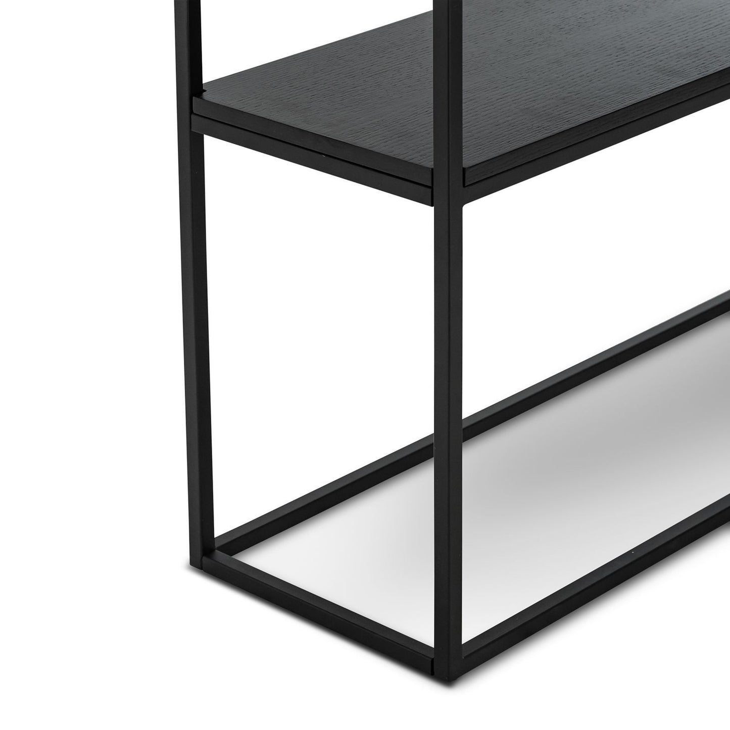 Brink 1.2m White Marble Console Table - Black
