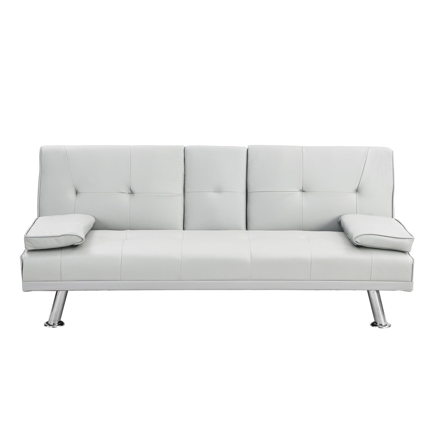 67 PU Multifunctional Double Folding Sofa Bed with Coffee Table