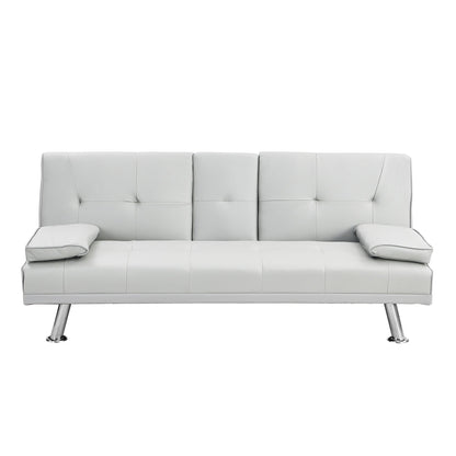 67 PU Multifunctional Double Folding Sofa Bed with Coffee Table