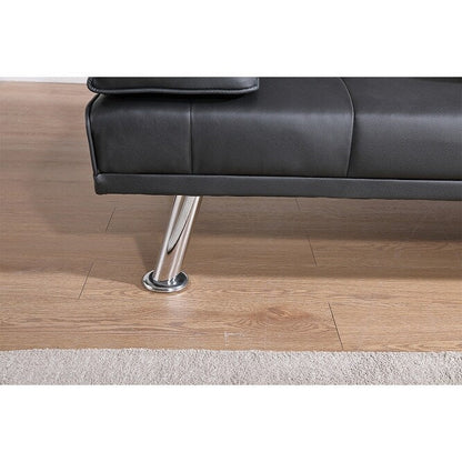 67 PU Multifunctional Double Folding Sofa Bed with Coffee Table