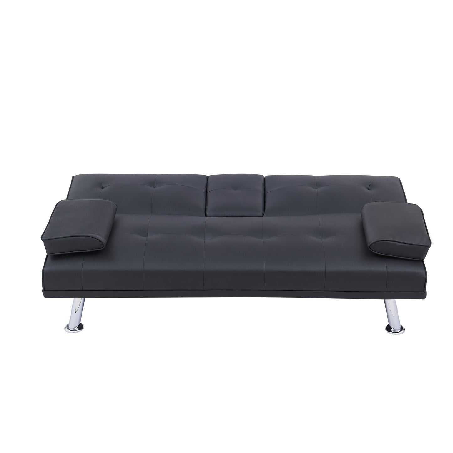 67 PU Multifunctional Double Folding Sofa Bed with Coffee Table