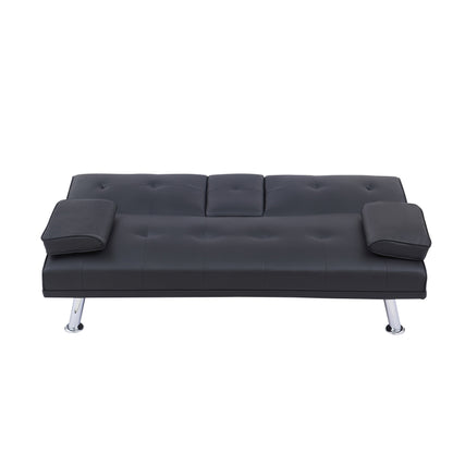 67 PU Multifunctional Double Folding Sofa Bed with Coffee Table