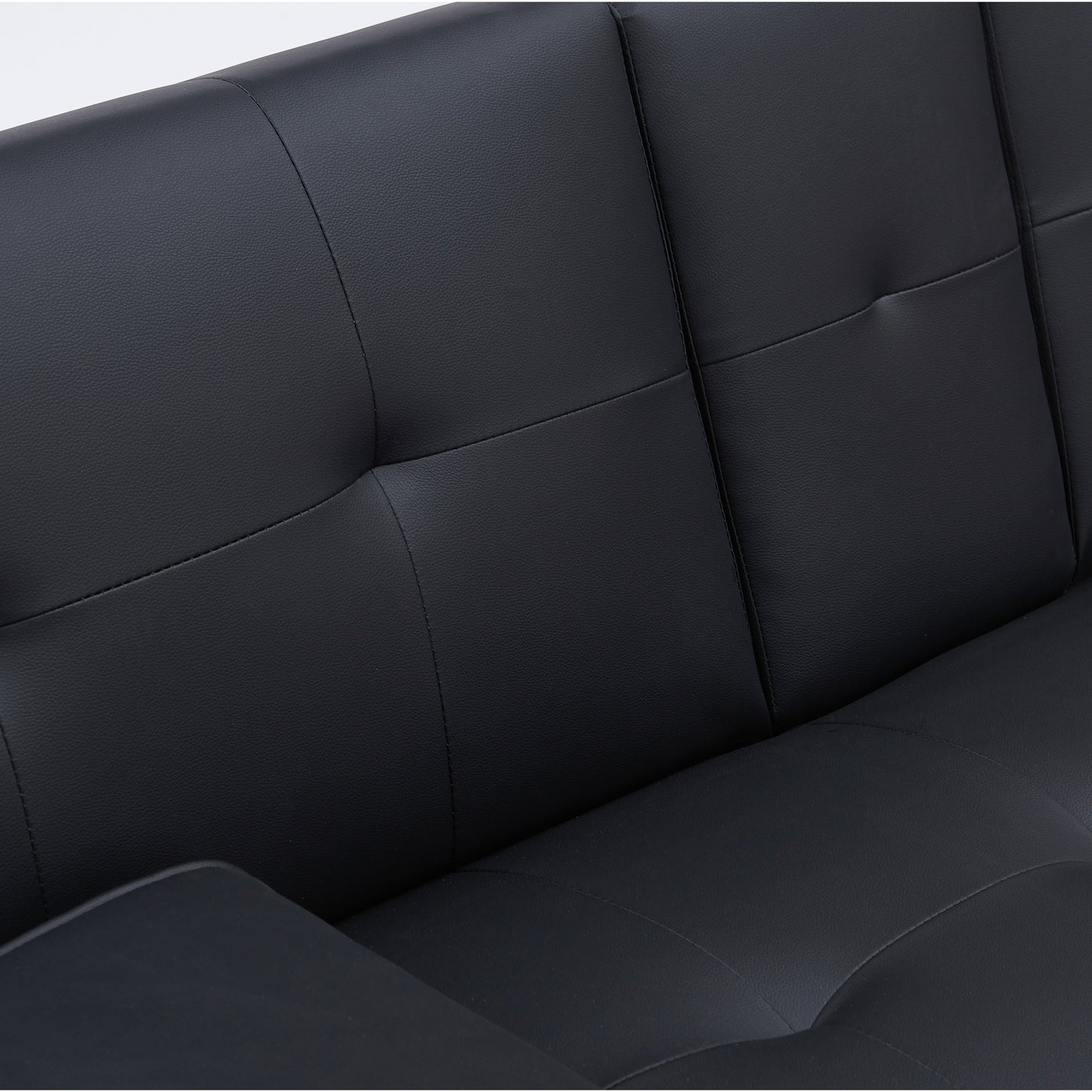 67 PU Multifunctional Double Folding Sofa Bed with Coffee Table