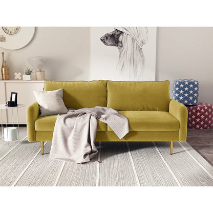 70'' Velvet Square Arm Sofa