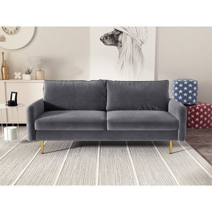 70'' Velvet Square Arm Sofa