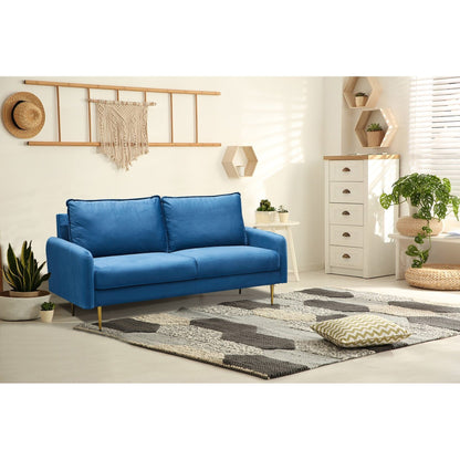 70'' Velvet Square Arm Sofa