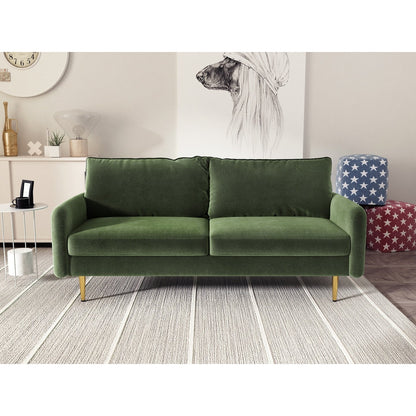 70'' Velvet Square Arm Sofa