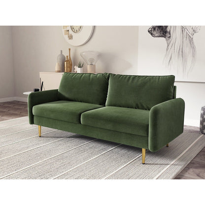 70'' Velvet Square Arm Sofa