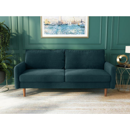 70''Velvet Square Arm Sofa