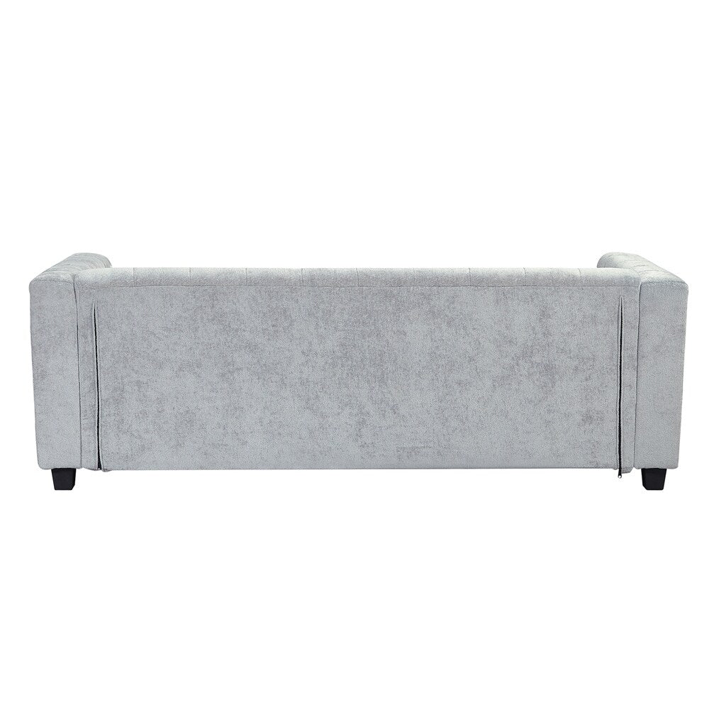 78.7 Chenille Upholstered Sofa with Legs
