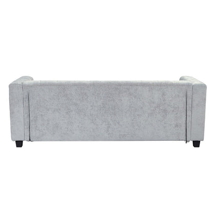 78.7 Chenille Upholstered Sofa with Legs