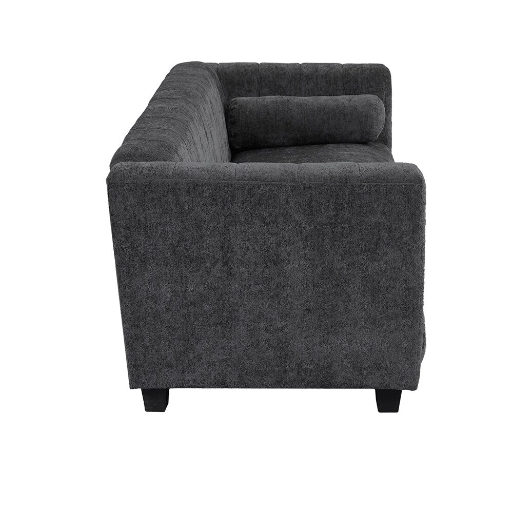 78.7 Chenille Upholstered Sofa with Legs