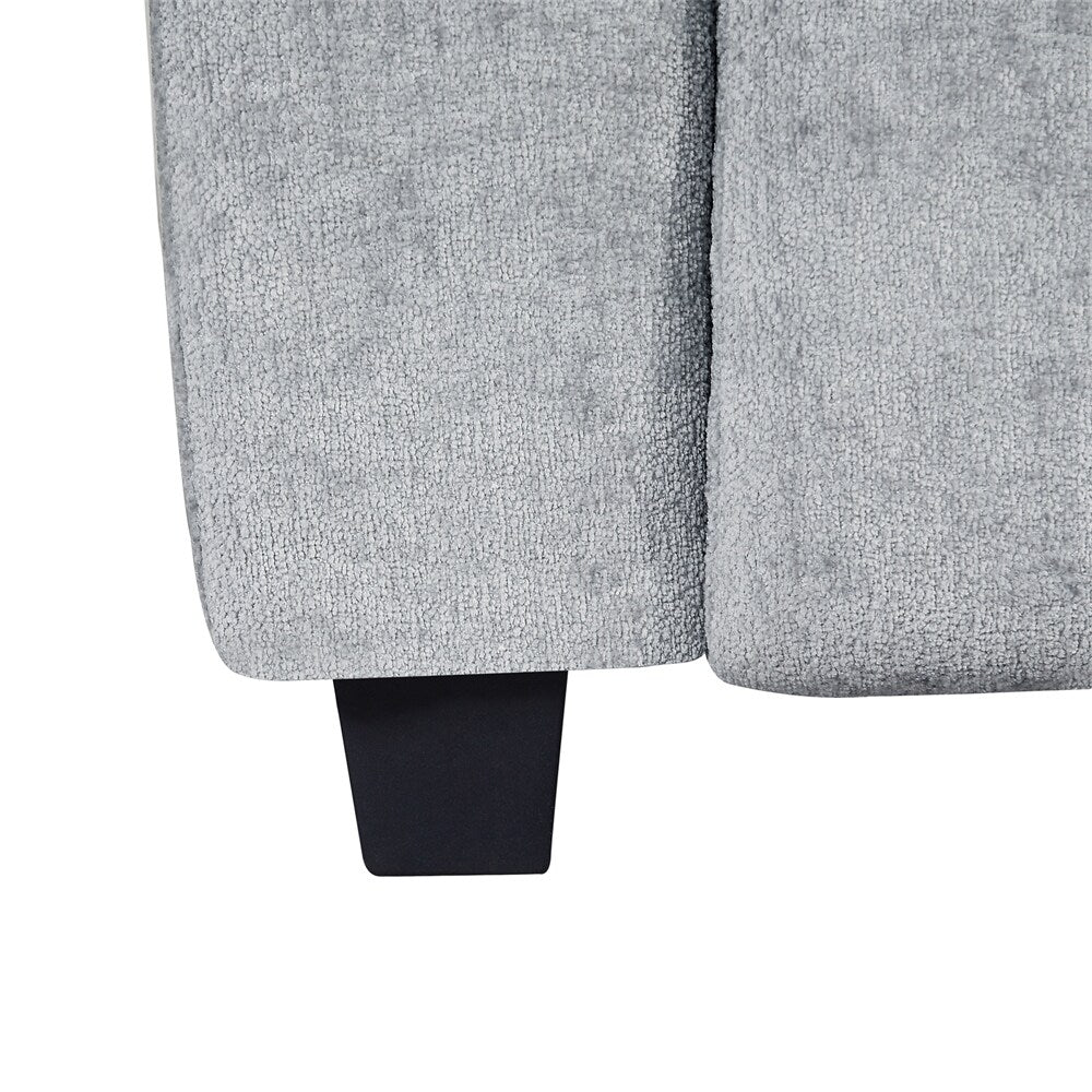 78.7 Chenille Upholstered Sofa with Legs