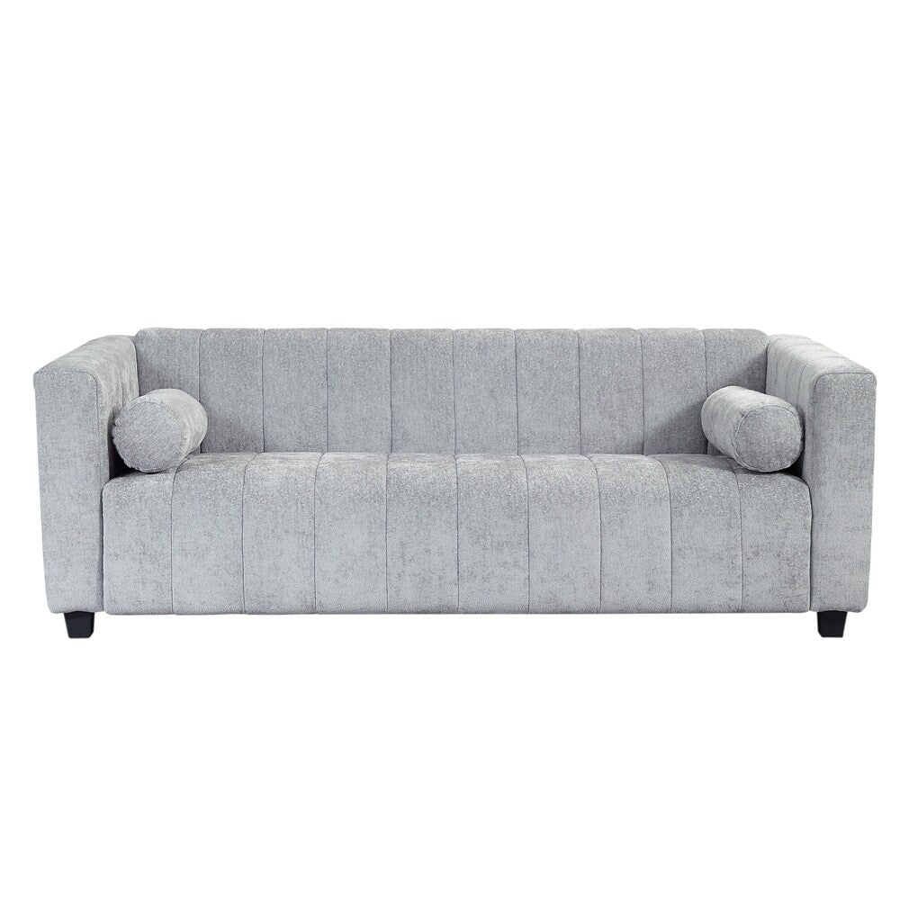 78.7 Chenille Upholstered Sofa with Legs