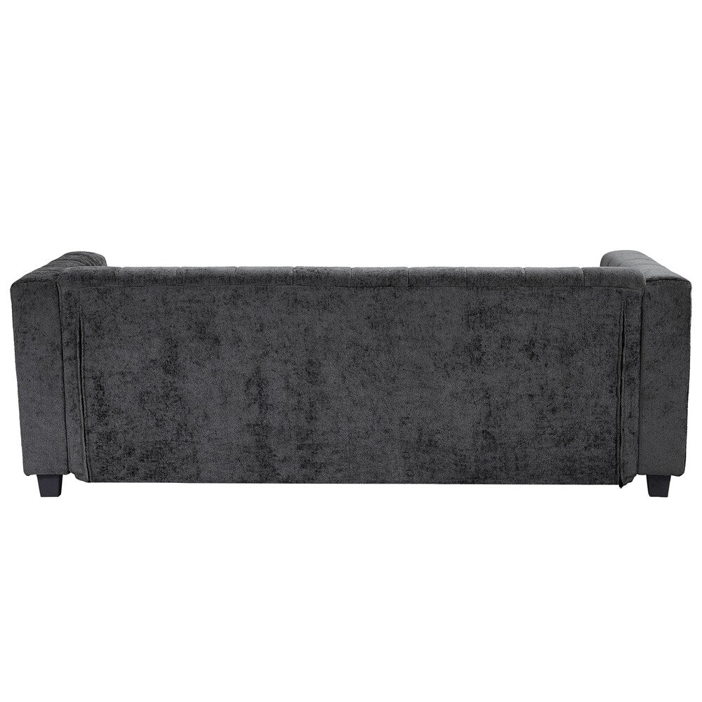 78.7 Chenille Upholstered Sofa with Legs
