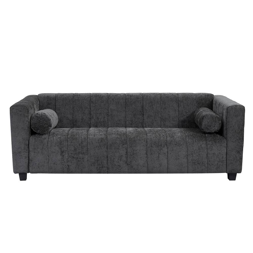 78.7 Chenille Upholstered Sofa with Legs