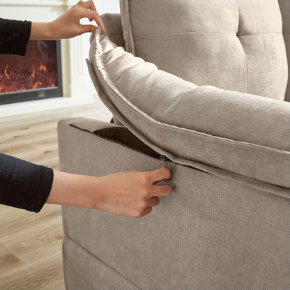 82.28 Inches L Shape Sectional Sofa with Cloud Seats for Living Room