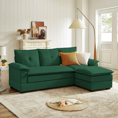 82.28 Inches L Shape Sectional Sofa with Cloud Seats for Living Room