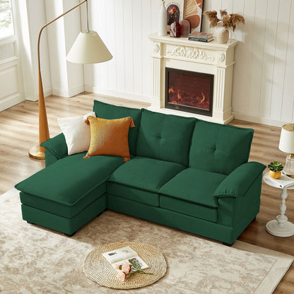 82.28 Inches L Shape Sectional Sofa with Cloud Seats for Living Room