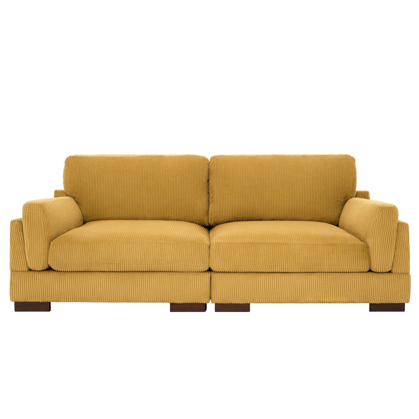 90 Loveseat Sofa Modern and Cozy Corduroy Couch