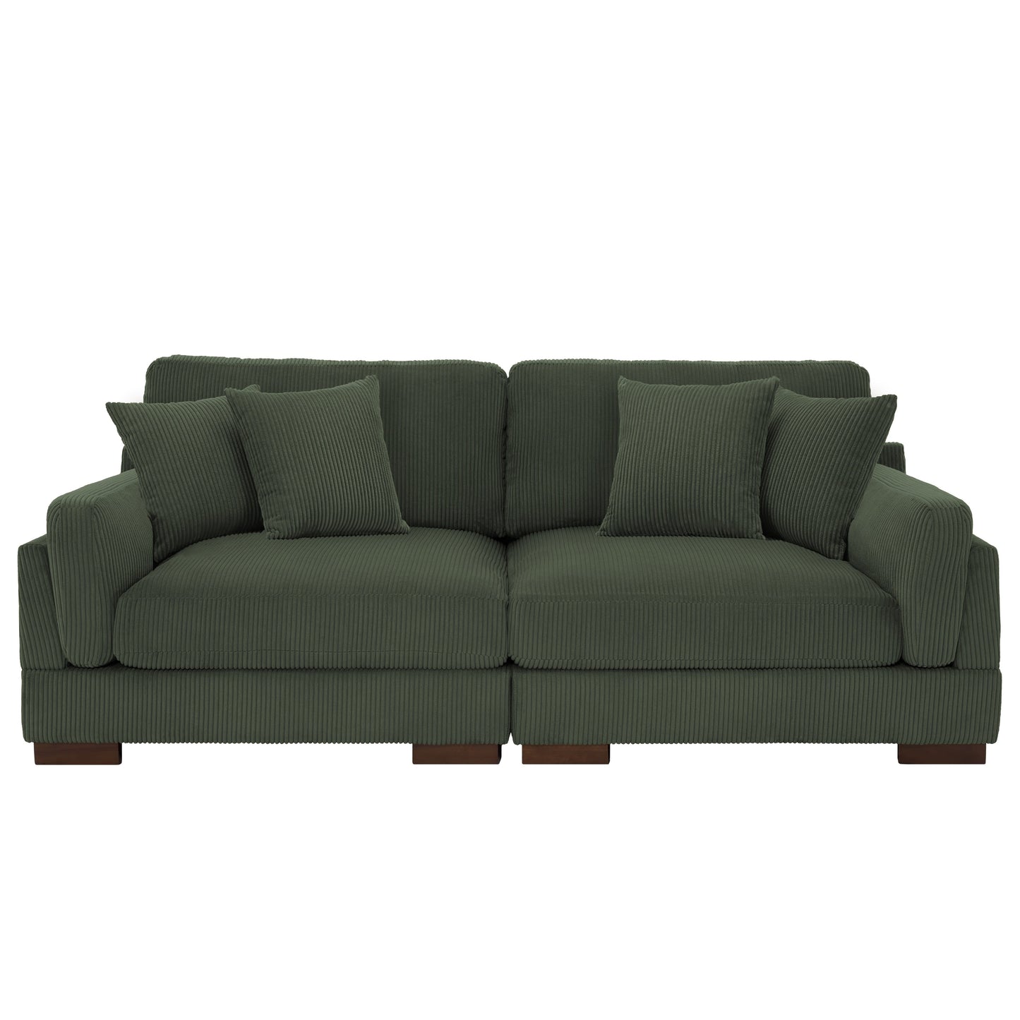 90 Loveseat Sofa Modern and Cozy Corduroy Couch