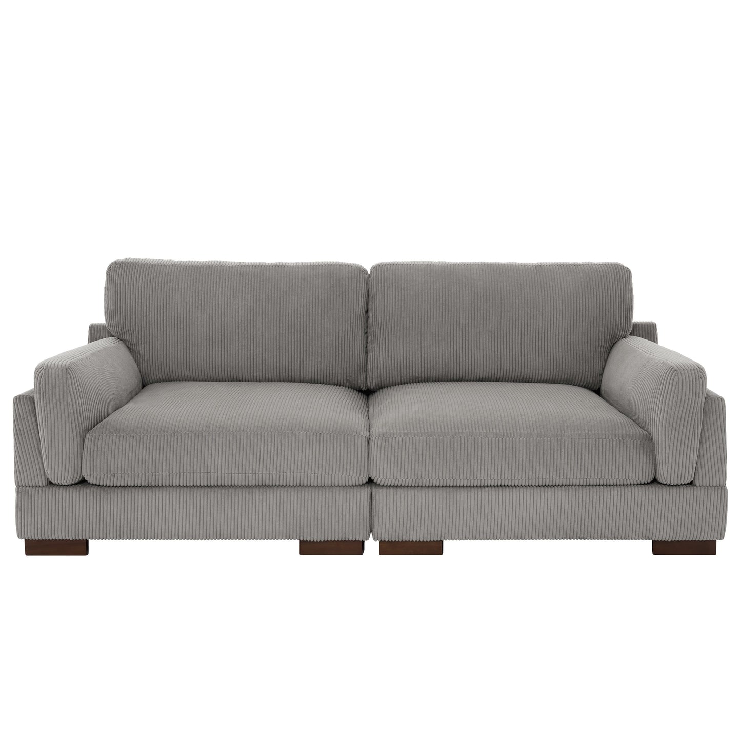 90 Loveseat Sofa Modern and Cozy Corduroy Couch