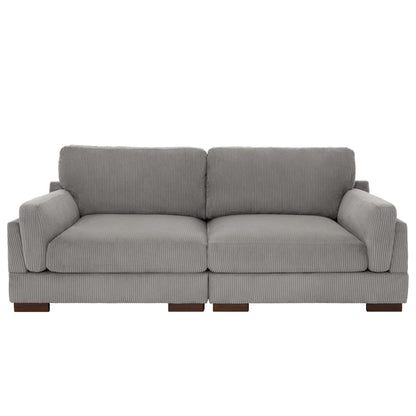 90 Loveseat Sofa Modern and Cozy Corduroy Couch