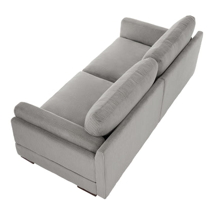 90 Loveseat Sofa Modern and Cozy Corduroy Couch