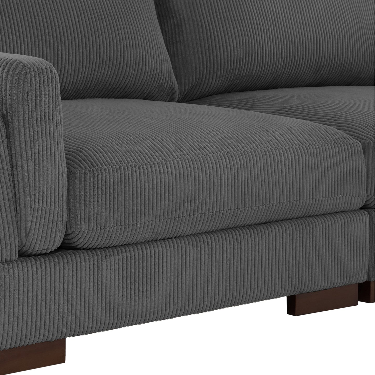 90 Loveseat Sofa Modern and Cozy Corduroy Couch